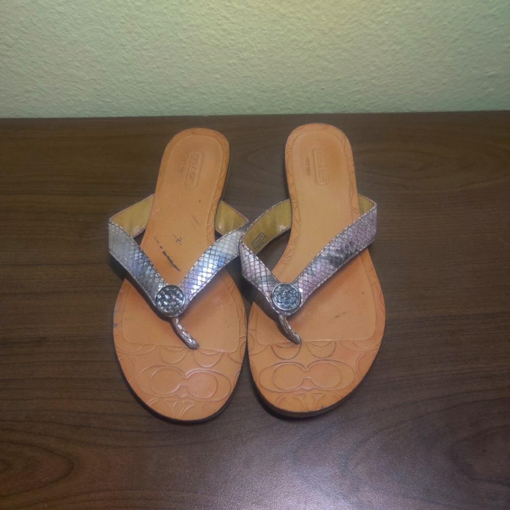 Coach sandals Flip Flops size 7B